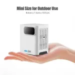 CosMedia GP6 4K Smart Mini DLP Projector with Android 9.0 Wireless  Speaker Built-in 10000mAh Battery Outdoor Projector