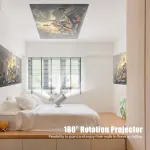 CosMedia HY300 MAX 200ANSI Lumens Home Theater Projector 720P HDR Smart Portable Projector with Auto Keystone Dual Band Wifi BT5.0